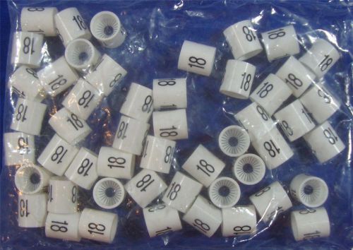 50 mini slip on size markers - size 18 retail store supply hanger garment hanger for sale