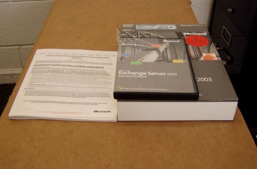 Microsoft Exchange Server 2003 Standard 312-02613 - Media, Case w/ 5 User CAL