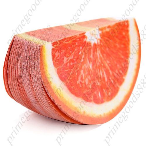 150 Page Convenient Lemon Shaped Fruit Note Paper Memo Pad Notebook Orange Notes