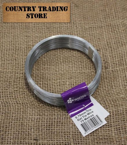 Galvanised Tie Wire 0.7mm x 75m Fencing 50008 Whites Wires