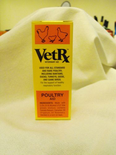 Vet rx- used for rare poultry, ducks, turkey,geese &amp; game birds-respiratory supp for sale