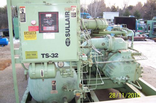 Sullair ts32 400 hp. rotary screw air compressor yr. 2002,vari capac,warranty for sale