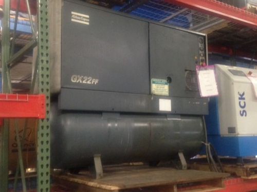 Atlas copco belt drive rotary screw air compressor - 30 hp, model gx22 for sale