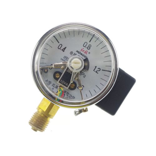 1 x Electric Contact Pressure Gauge Universal M14*1.5 60mm Dia 0-1.6Mpa