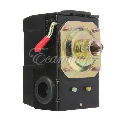 Air compressor pressure switch control valve 95-125 psi single port on/off lever for sale