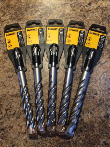 5 NEW Dewalt DW5453 3/4 X 8 Rock Carbide SDS Plus Hammer Bit