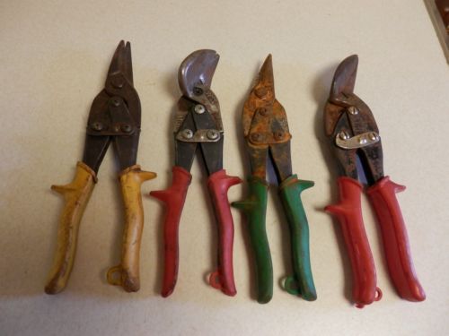 Tin snips lot of 4 - Wiss m3 , m6 , m2 , Comparison