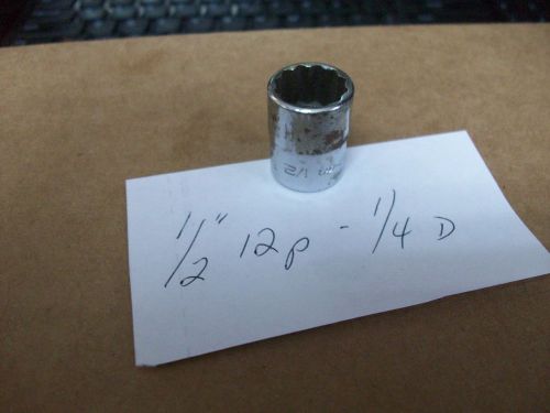 Snap On- #TMD16   1/2&#034; 12p  1/4&#034;d socket