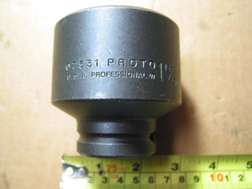 Proto---07531 impact socket---3/4 inch drive---6 point---1-15/16 inch---usa made for sale