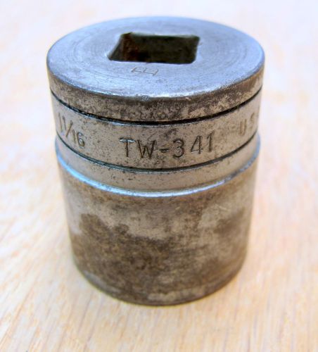 Snap-on  tw341 1/2&#034; drive 6 point 1 1/16&#034; shallow socket made in usa for sale