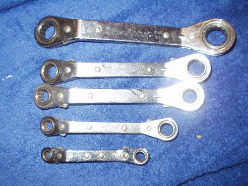 Blue Point TOOLS 5-Pc. Box-end 25Deg. Offset Metric Ratchet Wrench Set