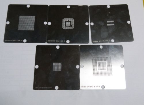 Bga reballing stencil for xbox 360 (cpu,gpu,csp,cache) electronic material for sale