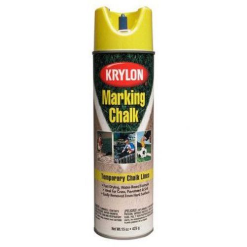 NEW 15 Oz Yellow Marking Chalk Spray Paint [Set of 6]