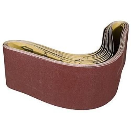 New aleko® 4-inch x 36-inch 120 grit aluminum oxide sanding belt, 10-pack for sale