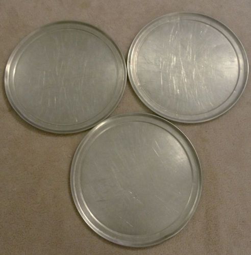 * used, clean lot of 6 x 15&#034; pizza pans - commercial grade aluminum* for sale