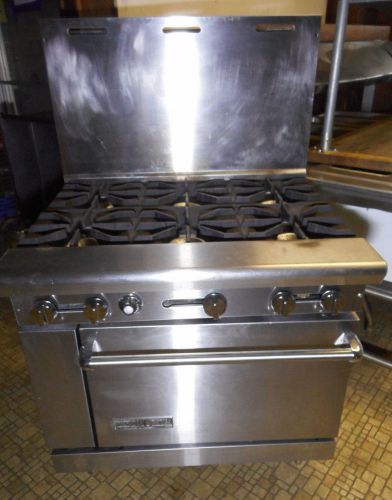 6 BURNER NATURAL GAS RANGE, AMERICAN RANGE, REFURBISHED, IMMACULATE!!