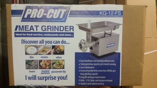 PRO CUT MEAT GRINDER KG-12-FS  NEW IN BOX FREE SHIPPING