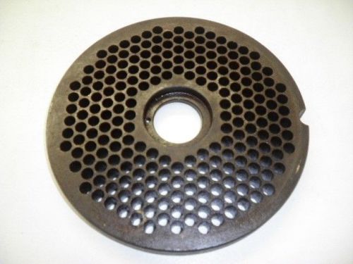 Speco meat grinder plate 6 3/8 superior #102910, 8 1/2&#034; in diam., 1/2&#034; thick for sale