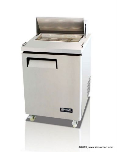 NEW MIGALI 27&#034; REFRIGERATED SANDWICH PREP TABLE C-SP27-8  1 DOOR REFRIGERATOR