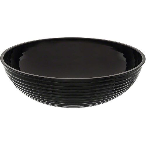 CAMBRO 20.2 QT. ROUND RIBBED BOWLS, 4PK BLACK RSB18CW-110