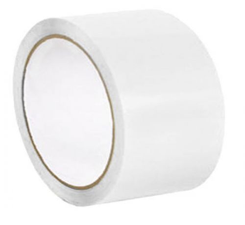 6 Rls White Color Tape Carton Sealing Packing Tapes 2&#034; x 1000 Yds 2 Mil