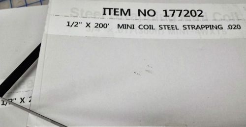 200&#039; steel strapping 1/2&#034;x.020x200&#039; plus 100 open seals for sale
