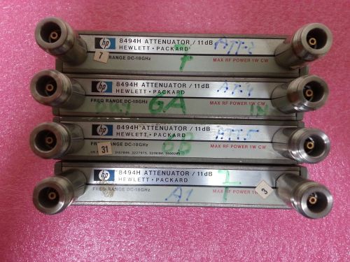 HP 8494H  Attenuator / 11dB DC-18 GHz Lot of 4