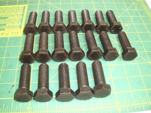 5/8-11 x 2 hex cap screws grade 8 fully threadede black oxide (qty 19) #57287 for sale