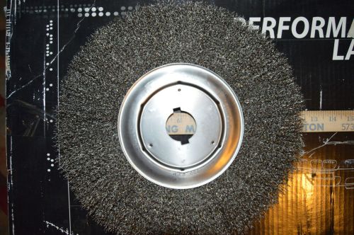 Weiler 08199 12&#034; x .011 8&#034; x 1-1/4&#034; wide crimped wire wheel 1.5&#034; center for sale