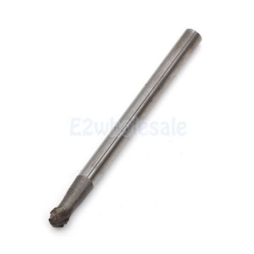 Ball Shaped Head Tungsten Carbide Rotary Burr Double Cut 3mm Head Diameter