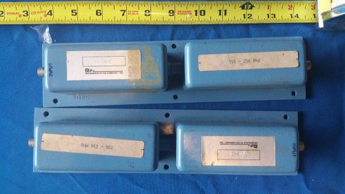 Microwave Filter Company RF Bandpass Filter, Model 5118-2, Quantity 2