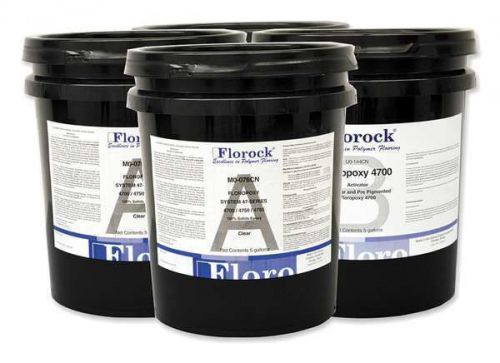 Florock m0-076cn/u0-144cn floor resin 4700 kit,epoxy,clear,20 gal. for sale