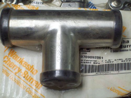 New waukesha 316l sanitary tee 1-1/2&#034; stainless steel for sale