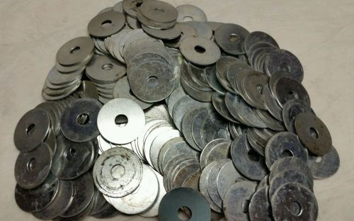 240 ROUND FLAT STEEL FENDER WASHER WASHERS  3/8 ID NEW