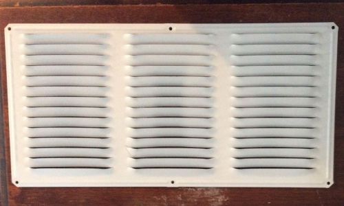 New GAF White 16&#034;x 8&#034; Aluminum Under Eave Soffit Vent Model EAC 16x18 Predrilled