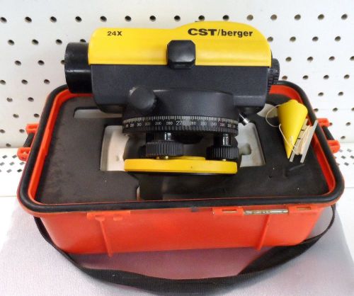 Cst/ berger 24x automatic optical laser level no reserve price for sale