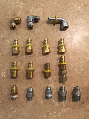 Push-loc Fittings, 1/2&#034;, Hydraulic, Barb, Male, Female