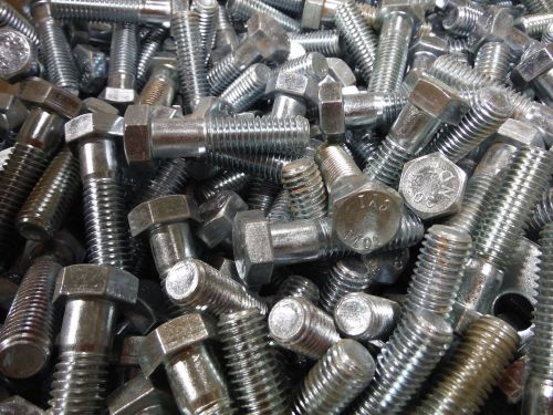 1/2-13 X 2&#034; grade 2 hex bolt with nuts (100pcs) Zinc