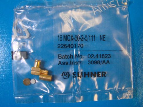 SUHNER 16MCX-50-2-5/111NE MCX Male RA Connector