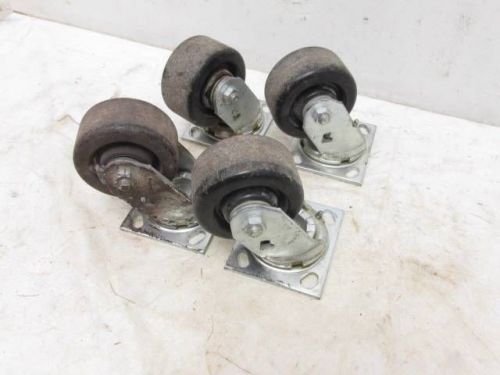 Set Of 4 Good Heavy Duty Albion Industrial 4&#034; Wheel Spin Swivel Casters