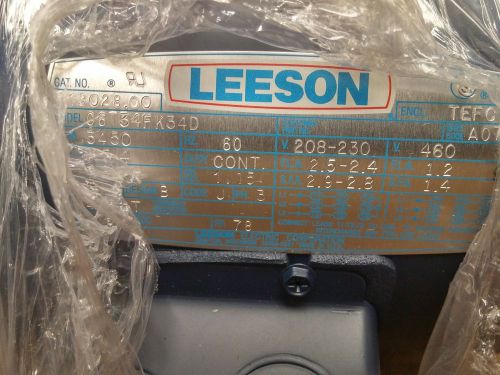 LEESON 3/4HP 3PH AC Motor Mdl# C6T34FK34D Cat# 113028.00