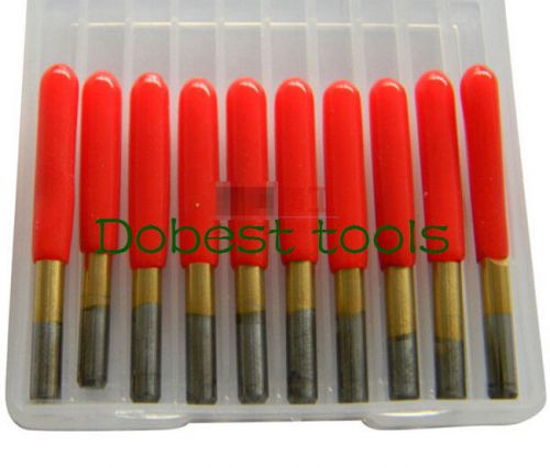 6pcs titanium coated pcb engraving cnc router bit 10/20/30/40/60/90° for sale