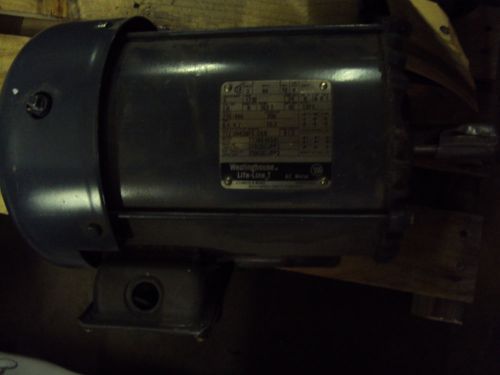 WESTINGHOUSE MOTOR SBFC 3 HP RPM 1730 230/460V  FR 182T  USED