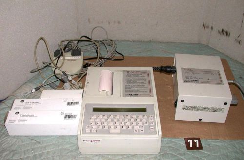 Marquette EKG ECG machine system Mac PC PM-3 with leads etc  Free S&amp;H