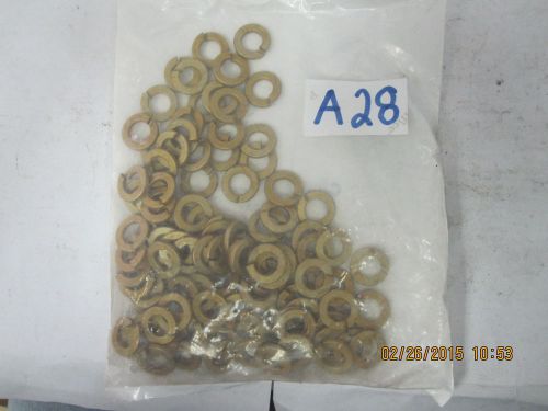 Lock Washer, Alloy Steel, Yellow Zinc Finish, 3/8  (Pack of 100)