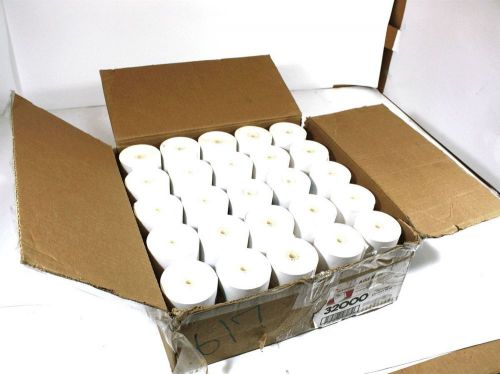 Genuine box of 50 universal receipt paper rolls 2.25&#034; x 190&#039; (70mm x 58m) 32000 for sale