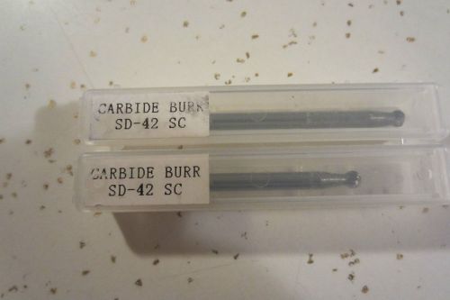 Two Single Cut Burrs SD-42 1/8 Shaft **NEW**
