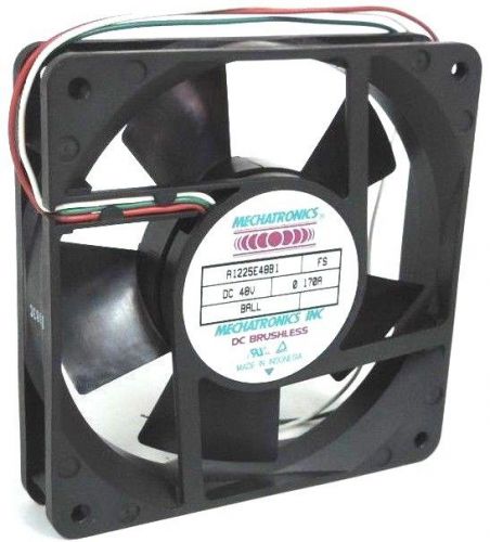 NEW MECHATRONICS A1225E48B1 BRUSHLESS FAN 48VDC, 0.170A