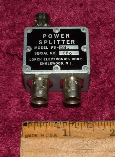 Lorch Model PS-261C RF Microwave 2-Way Power Splitter Divider