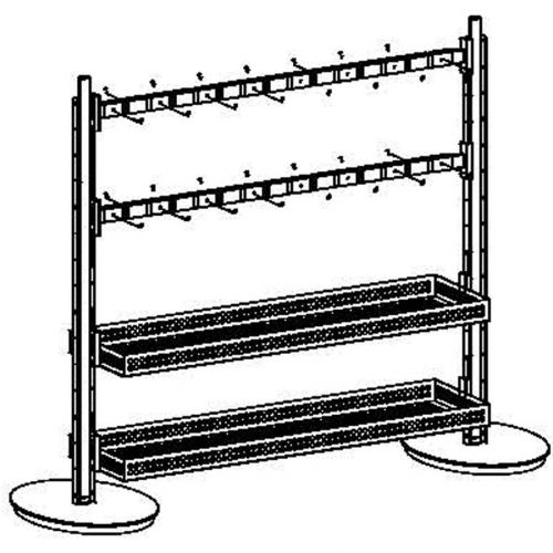 Retail Store Fixture Opto Classic Collection Low Post System